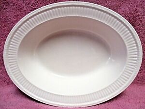 【貨物輸送無料】御厨子所備品・食器・膳立て物の具・瀬戸もの ウェッジウッド・エドム・オーバル・ベジタブルボウルエトルリアバラストンリブドWedgwood Edme Oval Vegetable Bowl 10 3/8 Etruria \u0026amp; Barlaston Ribbed
