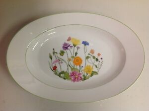 【貨物輸送無料】勝手もと装置・食器・膳立て物の具・瀬戸もの デンビーファインチャイナポルトガルオーバルサービングプラッターDenby Fine China Portugal 14 Oval Serving Platter