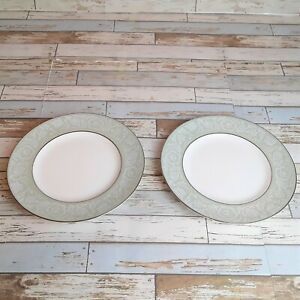 【送料無料】キッチン用品・食器・調理器具・陶器　セットロイヤルウスターミラージュパンバタープレートセージグリーンシルバートリムSet 2 Royal Worcester Mirage Bread/Butter Plates 6 1/8 Sage Green/Silver Trim