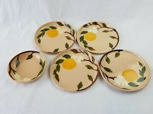 【送料無料】キッチン用品・食器・調理器具・陶器　ミッドセントオーチャードディナーウェアオレンジブロッサムブレッドバタープレートセットボウルMid Cent Orchard Dinnerware Orange Blossom Bread Butter Plates Set 4 & 1