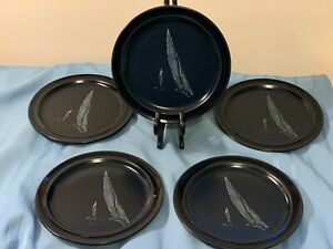 【送料無料】キッチン用品・食器・調理器具・陶器　ノリタケプリマストーンサラダデザートプレートスピネーカーヨットセットNORITAKE Primastone Salad/Dessert Plates 8 ?” SPINNAKER (Sailboat) Set Of 5