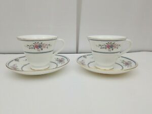 【送料無料】キッチン用品・食器・調理器具・陶器　ウェジウッドボーンチャイナカップソーサーセットオブシャーロットホワイトゴールドトリムイングランドWedgwood Bone China Cup & Saucer Set of 2 Charlotte White Gold Trim En画像