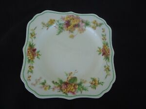 【送料無料】キッチン用品・食器・調理器具・陶器　ヴィンテージロイヤルドルトンワットルケーキプレートアールデコvintage royal doulton wattle cake plate　d6212 art deco