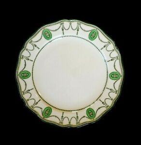 【送料無料】キッチン用品・食器・調理器具・陶器　美しいロイヤル・ドルトン伯爵夫人グリーンリムブレッドプレート年頃Beautiful Royal Doulton Countess Green Rim Bread Plate Circa 1920