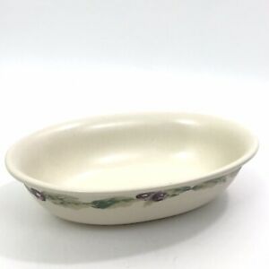 【送料無料】キッチン用品・食器・調理器具・陶器　スモールオーバル野菜ボウルサービングディッシュベリーはを去りますPfaltzgraff JAMBERRY Small Oval Vegetable Bowl Serving Dish Berries Leaves EUC