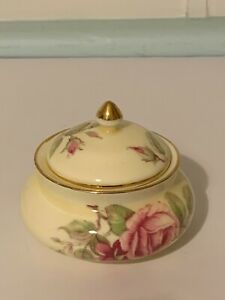 【送料無料】キッチン用品・食器・調理器具・陶器　クラウンスタッフォードシャーイングランドファインボーンチャイナ装身具ジュエリーポットヴィンテージCrown Staffordshire ENGLAND Fine Bone China EST1801 Trinket Jewelry Pot Vi