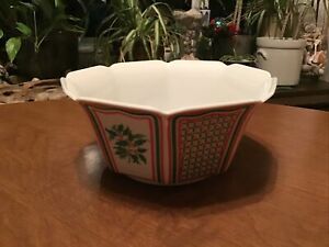 【送料無料】キッチン用品・食器・調理器具・陶器　味セッターバイシグマノエルクリスマスホリーボウルTaste Setter by Sigma Noel Christmas Holly Bowl 7 1/2”