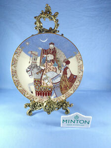 【送料無料】キッチン用品・食器・調理器具・陶器　ミントンのクリスマスプレート「ザ・マギ」限定版ナンバージョン・アブリットMinton's Christmas Plate 'The Magi' Limited Edition Number 174 By John Ablitt画像