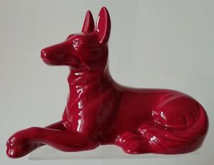 【送料無料】キッチン用品・食器・調理器具・陶器　フランスのサンクレマンモデルの犬ジャーマンシェパードフィギュア土器Dog German Shepherd Figure Earthenware of St Cl?ment France Model 862