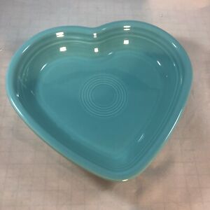 【送料無料】キッチン用品・食器・調理器具・陶器　フィエスタターコイズミディアムハートボウルホーマーラフリン中国アールデコリニューアルFiesta Turquoise Medium Heart Bowl Homer Laughlin China Art Deco Renewal