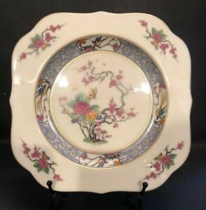 【送料無料】キッチン用品・食器・調理器具・陶器　サラダEUC_Lenox_MIng Birds_Square Salad Plate_Asian_Tree_Flowers 14,804円