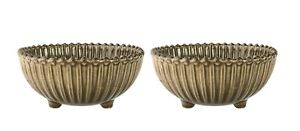 【送料無料】キッチン用品・食器・調理器具・陶器　つのヴィンテージコスタノヴァパールココアシリアルボウルTwo Vintage Costa Nova Pearl Cocoa Cereal Bowls