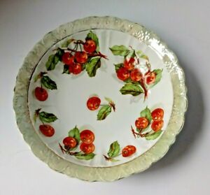 【送料無料】キッチン用品・食器・調理器具・陶器　ヴィンテージ帝国中国大サービングボウルチェリー装飾VINTAGE EMPIRE CHINA LARGE SERVING BOWL CHERRY DECORATED｜hokushin