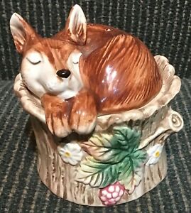 【送料無料】キッチン用品・食器・調理器具・陶器 フィッツとフロイドは切り株塩とコショウシェーカーにキツネを敷設Fitz and Floyd Laying Fox on Stump Salt and Pepper Shakers