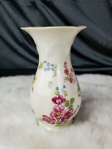 【送料無料】キッチン用品・食器・調理器具・陶器　ローゼンタール花のスミレはヒマワリ芽花瓶ピンク、ホワイトゴールドRosenthal floral violets sunflower bud vase pink, white gold｜hokushin