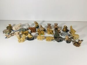 【送料無料】キッチン用品・食器・調理器具・陶器　ジョブロットオブウェイド気まぐれなミネイチャーズフィギュアフィギュア動物Job Lot Of 28 Wade Whimsey Minatures - Figures - Figurine - Animals