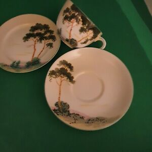 【送料無料】キッチン用品・食器・調理器具・陶器　素敵な手描きノリタキトリオ LOVELY HAND PAINTED NORITAKE TRIO｜hokushin