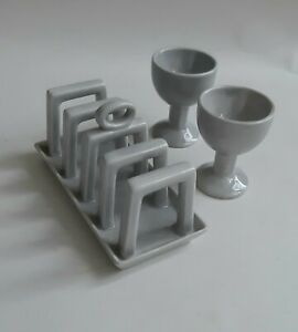【送料無料】キッチン用品・食器・調理器具・陶器　ヴィンテージカールトンウェアトーストラックとエッグカップ朝食セットグレーVintage Carlton Ware Toast Rack and Egg Cups Breakfast Set Grey