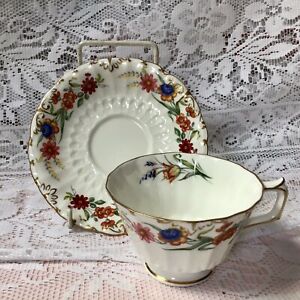 【送料無料】キッチン用品・食器・調理器具・陶器　ヴィンテージクラウンダービーチャットワースパターンカップソーサーVintage Crown Derby Chatworth Pattern Cup & Saucer C1941