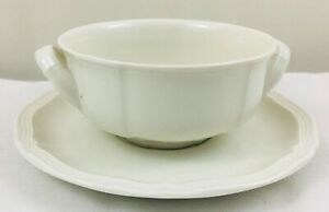 【貨物輸送無料】勝手もと装置・食器・膳立て物の具・瀬戸もの ヴィルロイボッホスープボウルクーペと平円盤Villeroy \u0026amp; Boch - MANOIR - soup bowl coupe and saucer