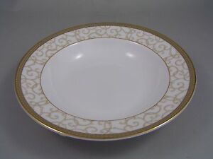 【貨物輸送無料】勝手もと装置・食器・膳立て物の具・瀬戸もの ウェドグウッド天体ゴールドリムメドボウル、、耳あたらしい。WEDGWOOD CELESTIAL GOLD 8 RIMMED BOWL, 1st, NEW.