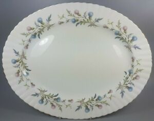 【貨物輸送無料】勝手もと装置・食器・膳立て物の具・瀬戸もの ロイヤルアルバートブリガドゥーンオーバルサービングプラッターミートプレートROYAL ALBERT BRIGADOON OVAL SERVING PLATTER / MEAT PLATE 38コマーシャル X 30コマーシャル