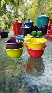 【送料無料】キッチン用品・食器・調理器具・陶器　セットブイヨンヒマワリ緋色のレモングラス桑フィエスタSet 4 BOUILLON sunflower scarlet lemongrass mulberry FIESTA 6 3/4 OZ NEW