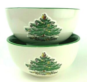 【送料無料】キッチン用品・食器・調理器具・陶器　クリスマスツリーボウルSPODE: Christmas Tree Bowls - S3324-A7
