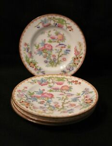 【送料無料】キッチン用品・食器・調理器具・陶器 ミントンカラフルフローラルカッコウバードパターンプレートセットMINTON B1238 Colorful Floral CUCKOO BIRD Pattern 6 1/4? Plate Set of 4