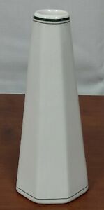 【送料無料】キッチン用品・食器・調理器具・陶器 スターリングチャイナメダリオンレストランウェア八角形グリーンストライプデコSterling China MEDALLION Restaurant Ware Octagonal Green Stripe Deco 7 BUD VASE