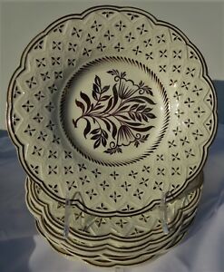【送料無料】キッチン用品・食器・調理器具・陶器　ヴィンテージウェッジウッドエトルリアバラトンプレート浅いボウルセットVintage Wedgwood Etruria Barlaston Plate/Shallow Bowl - Set of 7