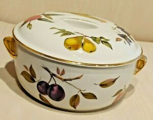 【送料無料】キッチン用品・食器・調理器具・陶器　ロイヤルウスターエベシャムゴールド磁器サービングボウルリッド形状サイズRoyal Worcester Evesham Gold Porcelain Serving Bowl w/Lid - Shape 23 Size 7-1/2 14,386円