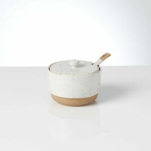 【送料無料】キッチン用品・食器・調理器具・陶器　ダンスクコフィーストーンウェアシュガーボウルとスプーンDansk - Koffie Stoneware Sugar Bowl with Spoon - 890872