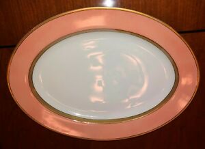【送料無料】キッチン用品・食器・調理器具・陶器　フィッツとフロイドルネッサンスピーチオーバルプラッターFITZ AND FLOYD RENAISSANCE PEACH OVAL PLATTER-EUC