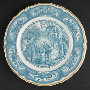 【送料無料】キッチン用品・食器・調理器具・陶器 アメリカ南北戦争記念プレート青で、シェナンゴ中国United States Civil War Commemorative Plate in Blue By Shenango China