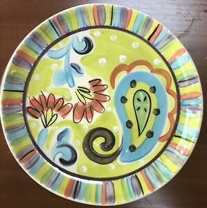 【送料無料】キッチン用品・食器・調理器具・陶器　ヴィッキーキャロルスタジオディナープレート、ファインとダンディVicki Carroll Studio Dinner Plate , Fine and Dandy