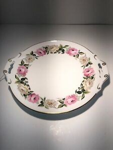 【送料無料】キッチン用品・食器・調理器具・陶器　ロイヤルウスターロイヤルガーデン大型オープンハンドルケーキプレートRoyal Worcester ROYAL GARDEN Large Open Handled Cake Plate 12”