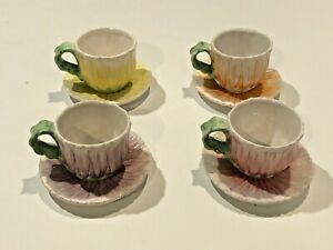 【送料無料】キッチン用品・食器・調理器具・陶器　ボンベイ社ヴィンテージフラワーティーカップとソーサーセットBOMBAY COMPANY Vintage Flower Teacups and Saucers- Set of 4
