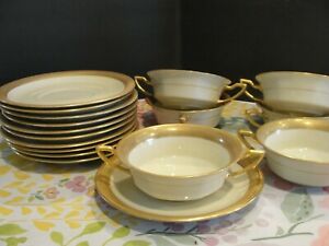【送料無料】キッチン用品・食器・調理器具・陶器　ローゼンタール・マジェスティックスープカップとソーサーROSENTHAL MAJESTIC 6 SOUP CUPS AND 6 SAUCERS