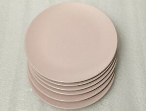 【送料無料】キッチン用品・食器・調理器具・陶器　スウェーデンのイケアレアセットピンクサラダプレートマットグレーズドストーンウェアIkea of Sweden Rare Set 6 Pink Salad Plates 7 3/4” Matte Glazed Stoneware