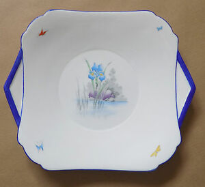 【送料無料】キッチン用品・食器・調理器具・陶器　アールデコシェリーサンドイッチプレートArt Deco SHELLEY Sandwich Plate 2111