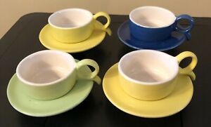 【送料無料】キッチン用品・食器・調理器具・陶器　ヴィンテージミッドセンチュリーエスプレッソまたはデザートカップソーサーフライングソーサー形状SET VINTAGE MID CENTURY ESPRESSO OR DESSERT 4 CUPS SAUCERS - FLYING SAUCER S 15,385円