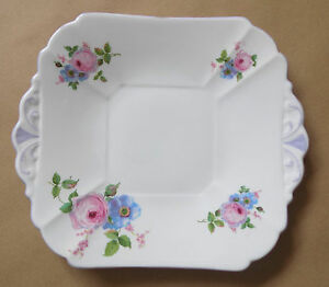 【送料無料】キッチン用品・食器・調理器具・陶器　アールデコシェリーサンドイッチプレートArt Deco SHELLEY Sandwich Plate F2098