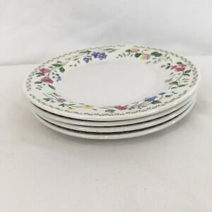 【送料無料】キッチン用品・食器・調理器具・陶器　ファーバーウェアストーンウェアイングリッシュガーデンサイドサラダブレッドランチョンプレートFarberware Stoneware English Garden 1993 Side Salad Bread Luncheon Plates (4)