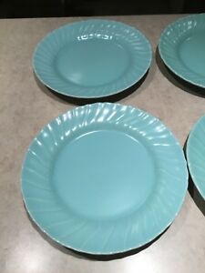 【送料無料】キッチン用品・食器・調理器具・陶器　フランシスカンコロナドアクアマットサラダプレートFRANCISCAN Coronado Aqua Matte Salad Plates (4) NICE