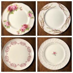 【送料無料】キッチン用品・食器・調理器具・陶器　ディナープレートヴィンテージミスマッチ中国?ロイヤルアルバート、ナルミ、エシェンバッハ4 DINNER PLATES Vintage Mismatched China ~ Royal Albert, Narumi, Eschenbach