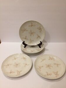 【送料無料】キッチン用品・食器・調理器具・陶器　カプリウェアウィンターホリーランチョンプレートCapriwear Winter Holly 6 Luncheon Plates