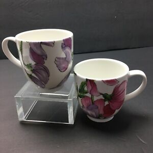 【送料無料】キッチン用品・食器・調理器具・陶器　ポートメイリオンエデンフラワーズコーヒーティーカップマグカップ見つけるのは難しい Portmeirion Eden Flowers Coffee Tea Cups Mugs Lot of 2 Hard to Find 13,986円