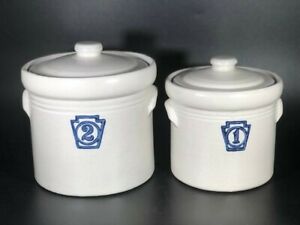 【送料無料】キッチン用品・食器・調理器具・陶器　プファルツグラフヨークタウンクロックキャニスターとPfaltzgraff Yorktowne Crock Canister # 1 and #2?