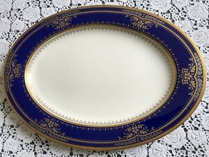 【送料無料】キッチン用品・食器・調理器具・陶器　オーバルプレートオスカーデラレンタボーン中国エディンバラ年に廃止NWOT Oval Plate Oscar De La Renta Bone China Edinburgh . Discontinued 1992